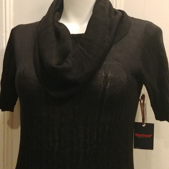 NWT Devoted Black Knit Dress - Picture 2 of 6